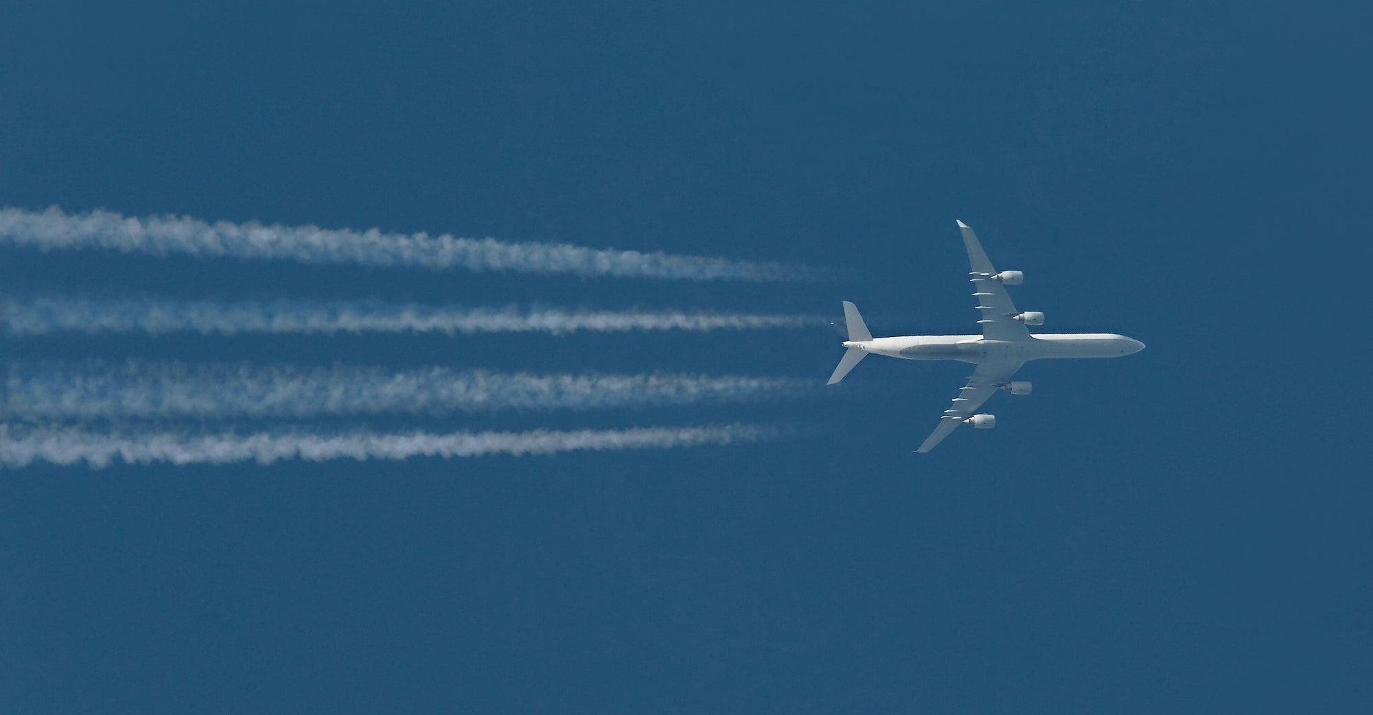 Jet flying through the air