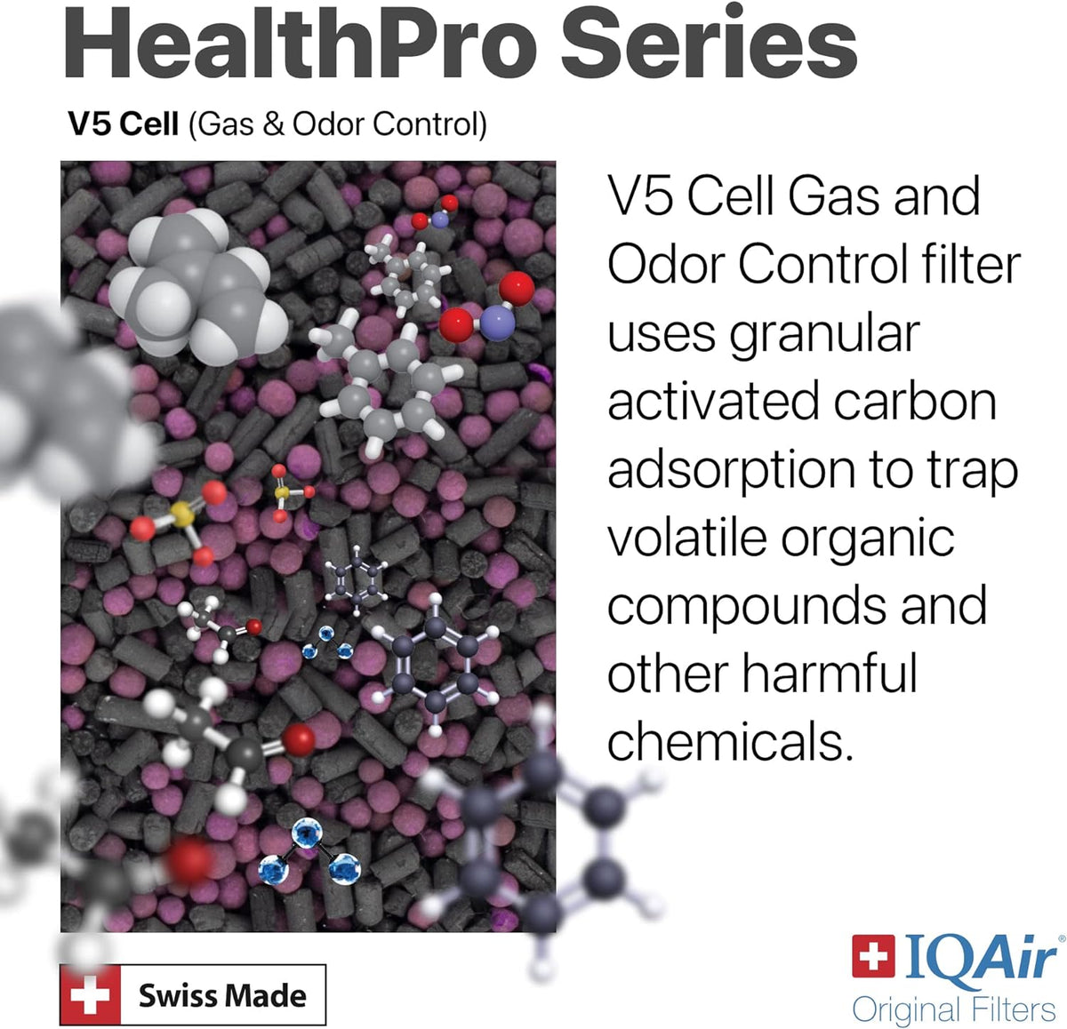 diagram of V5 filter trapping chemicals